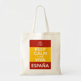 Keep Calm y que viva España Tygkasse