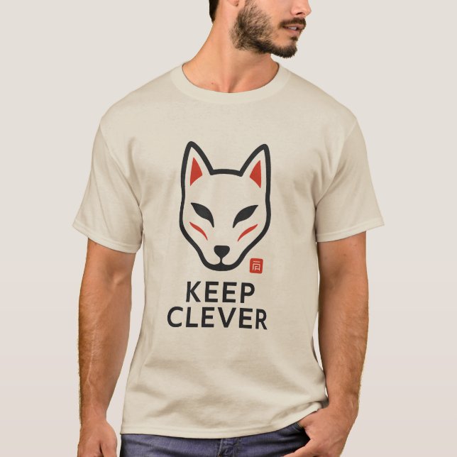 Keep Clever Kitsune T-Shirt (Framsida)