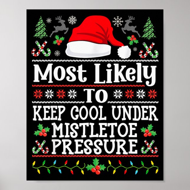 Keep Cool Under Mistletoe Pressure - Christmas Chi Poster (Framsidan)