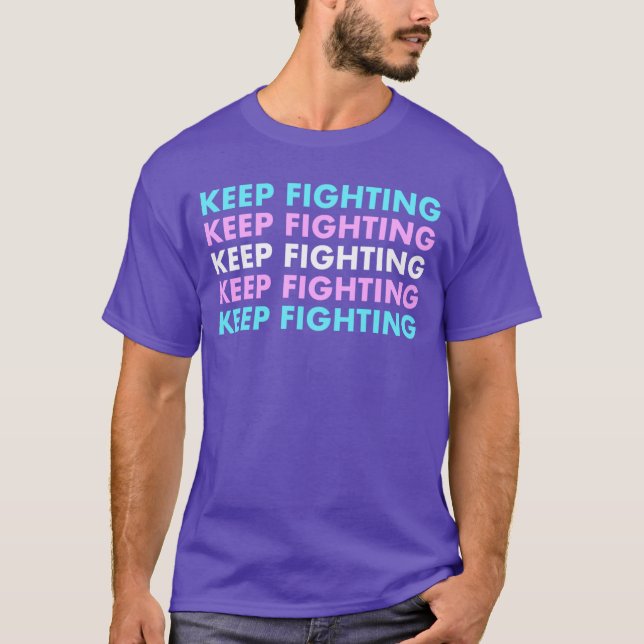 Keep Fightingrans Pride vintage T Shirt (Framsida)