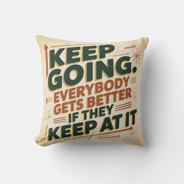 Keep Going. Everybody Gets Better If They Keep At Kudde (Framsida)