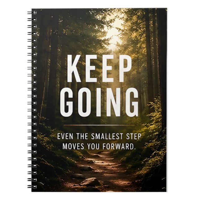 Keep Going Motiverande  Anteckningsbok (Framsidan)