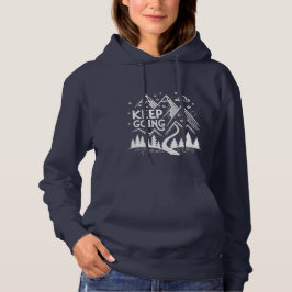 Keep Going Mountain Hoodie – Handritad Geometrisk2 T Shirt