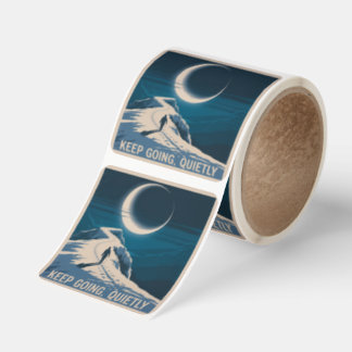 Keep Going, Quietly Fyrkantigt Klistermärke