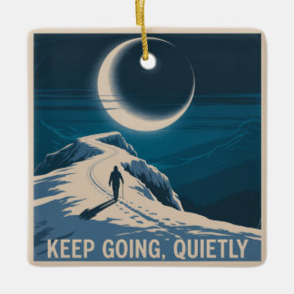 Keep Going, Quietly Julgransprydnad Keramik