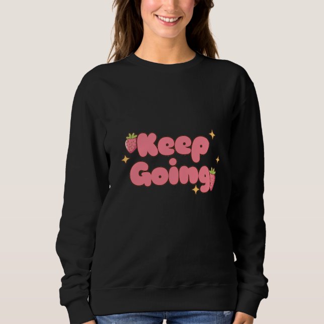 Keep Going Strawberry Bubbles T Shirt (Framsida)