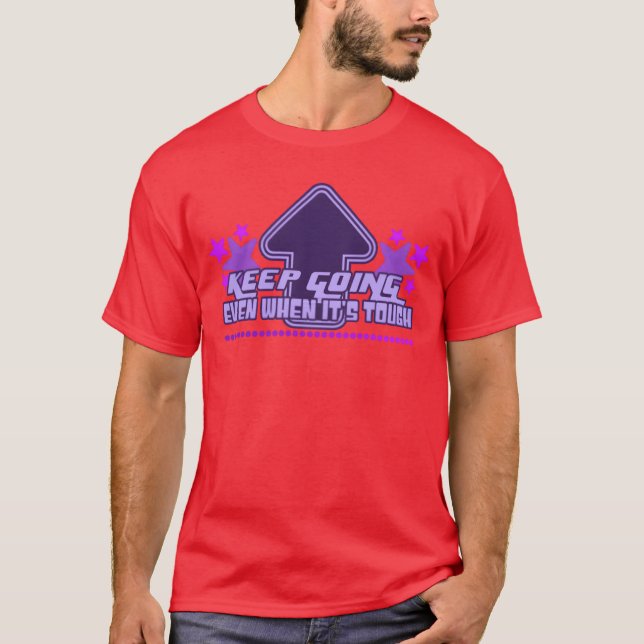 Keep Going Y2K Aesthetic Inspirational Quote 90s f T Shirt (Framsida)
