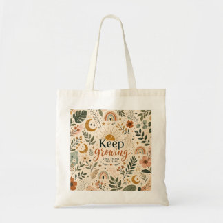 Keep Growing Boho Botanical Crossbody Bag | Floral Tygkasse