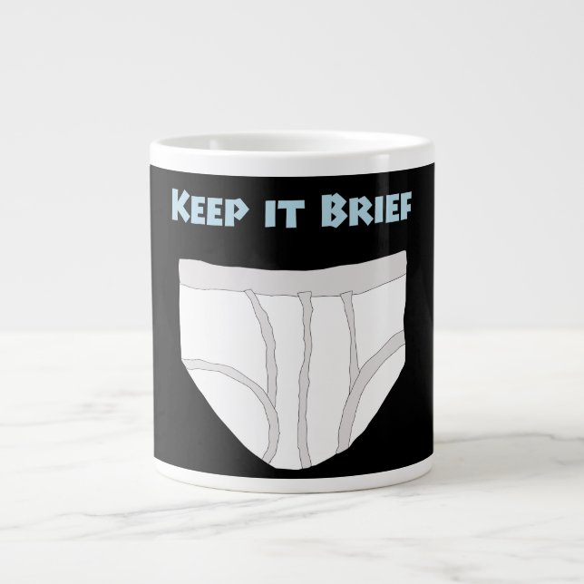 Keep it Brief Jumbo Mugg (Framsidan)