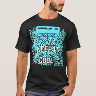 Keep It Cool Aesthetic Typography Design | Chill V T Shirt