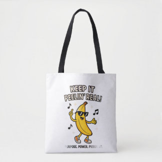 Keep It Real Tote Bag Tygkasse