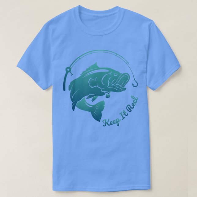 Keep It Reel Fishing Hook Cool Fish Angler Fisherm T Shirt (Design framsida)