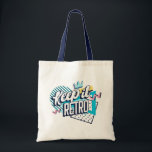 Keep It Retro – Vintage 80s Style Retro Tygkasse<br><div class="desc">A bold retro typography design featuring the phrase “Keep It Retro” with vibrant geometric shapes and an 80s-inspired color palette. Perfect for lovers of vintage aesthetics,  nostalgic fashion,  and classic retro vibes.</div>