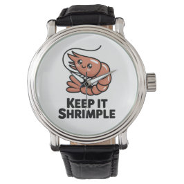 Keep It Shrimple Kawaii Shrimp Armbandsur