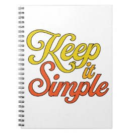 Keep It Simple anteckningsbok (gul)