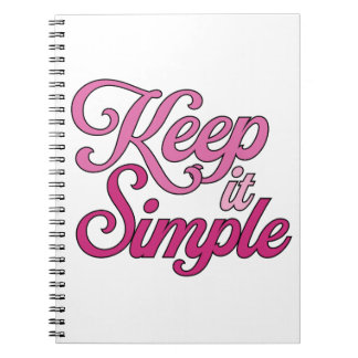 Keep It Simple anteckningsbok (rosa)
