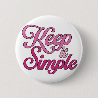 Keep It Simple Button (Pink) Knapp