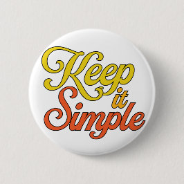 Keep It Simple Button (Yellow) Knapp