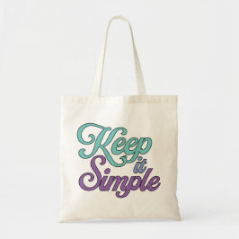 Keep It Simple-handväskan (Lila) Tygkasse