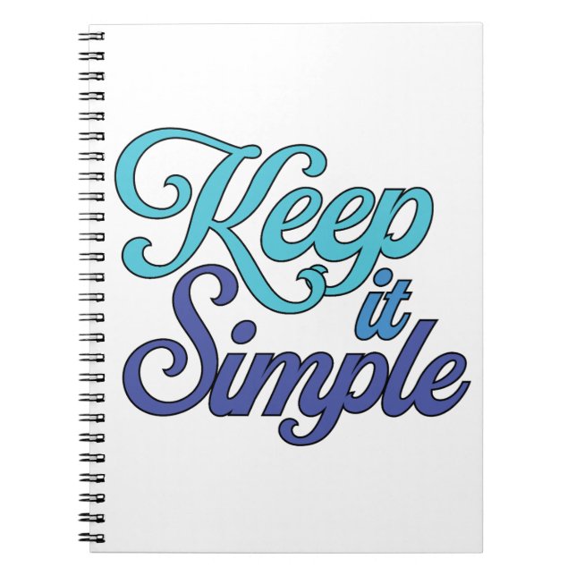 Keep It Simple Notebook (Blue) Anteckningsbok (Framsidan)