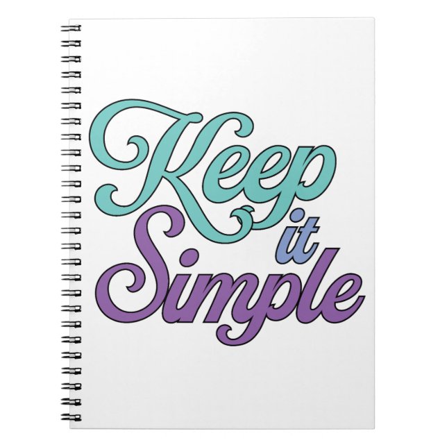 Keep It Simple Notebook (Purple) Anteckningsbok (Framsidan)