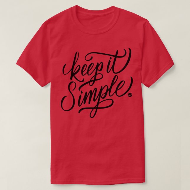 Keep it simple t shirt (Design framsida)