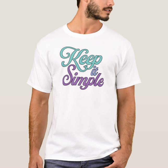 Keep It Simple T-Shirt (Purple) (Framsida)