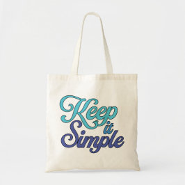 Keep It Simple Tote Bag (Blue) Tygkasse