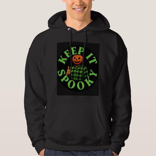 Keep It Spooky – Yellow Edition Hoodie (Framsida)