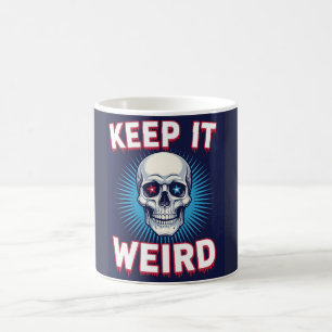 Keep It Weird Dödskalle  Kaffemugg
