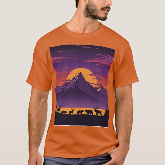 Keep It Wild T-Shirt – Retro Outdoor Adventure Nat (Framsida)