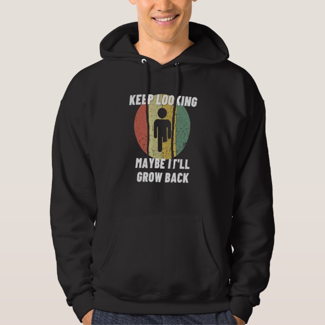 Keep Looking It'll Grow Back Leg Amputation   Leg  Hoodie (Framsida)