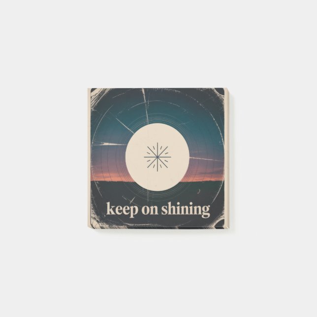Keep On Shining Post-it Block (Framsida)