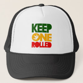 Keep one rolled - Herb Rasta Reggae - Trucker Cap Truckerkeps