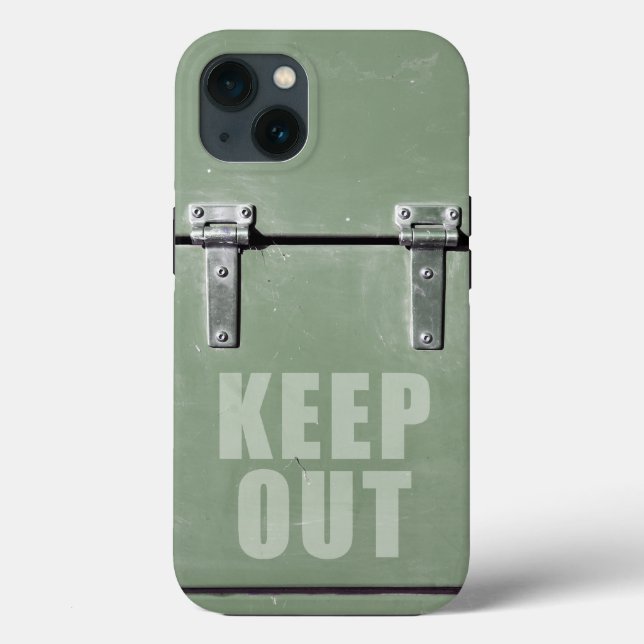 Keep out metalldörr Case-Mate iPhone-fodral (Baksida)