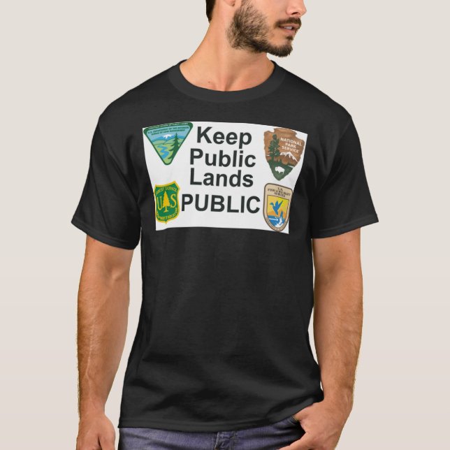 KEEP PUBLIC LANDS PUBLIC Classic T-Shirt (Framsida)