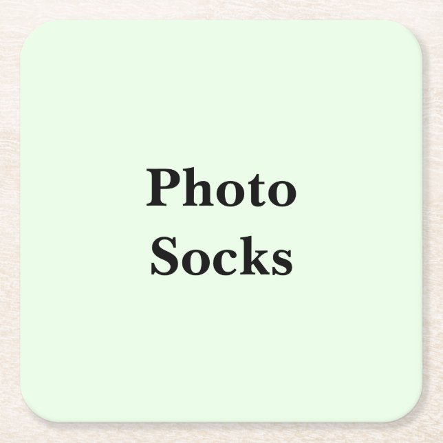 Keep Scrolling to See These Photo Socks Underlägg Papper Kvadrat (Framsidan)