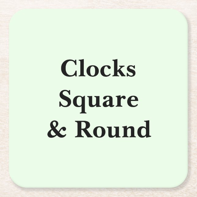 Keep Scrolling to See These Photo Wall Clocks  Underlägg Papper Kvadrat (Framsidan)