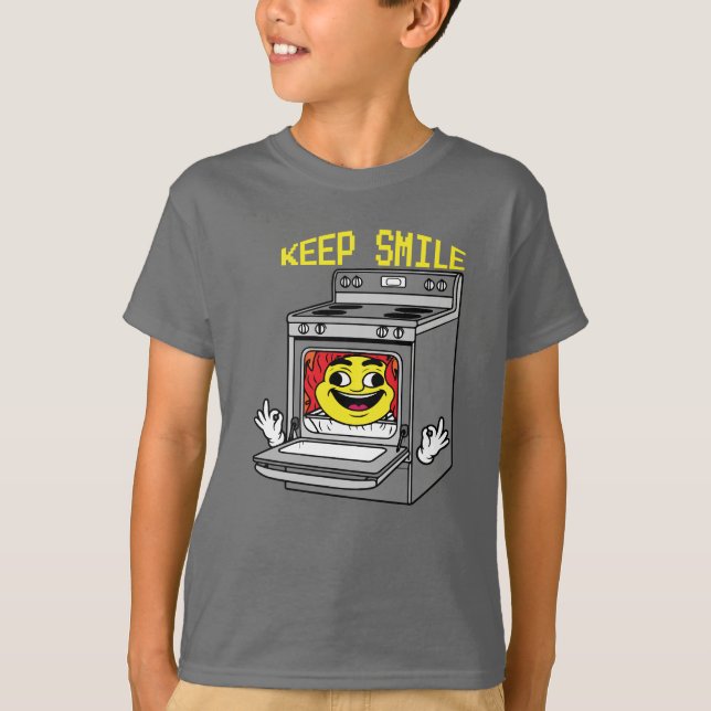 Keep Smile Sun in Oven T Shirt (Framsida)