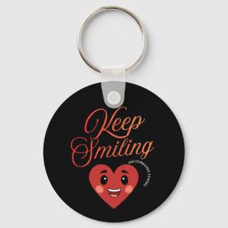 Keep Smiling Inspirerande Nyckelring
