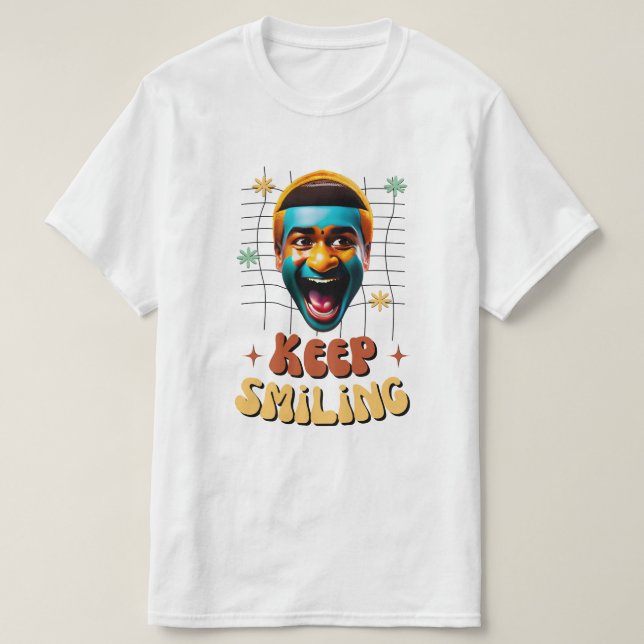 Keep smiling t shirt (Design framsida)