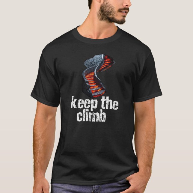 Keep the climb t shirt (Framsida)
