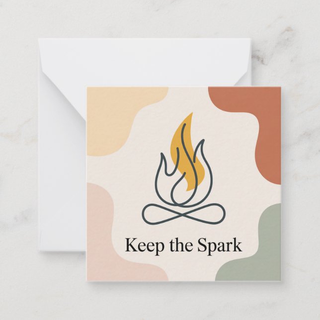 Keep The Spark Anteckningskort (Framsida)
