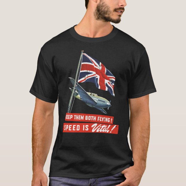 Keep Them Both Flying! T Shirt (Framsida)