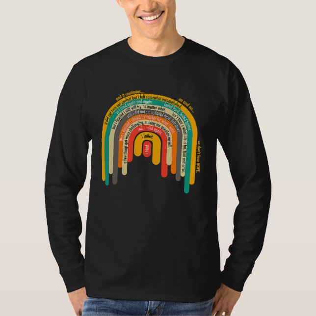 Keep Trying with Hope T Shirt (Framsida)