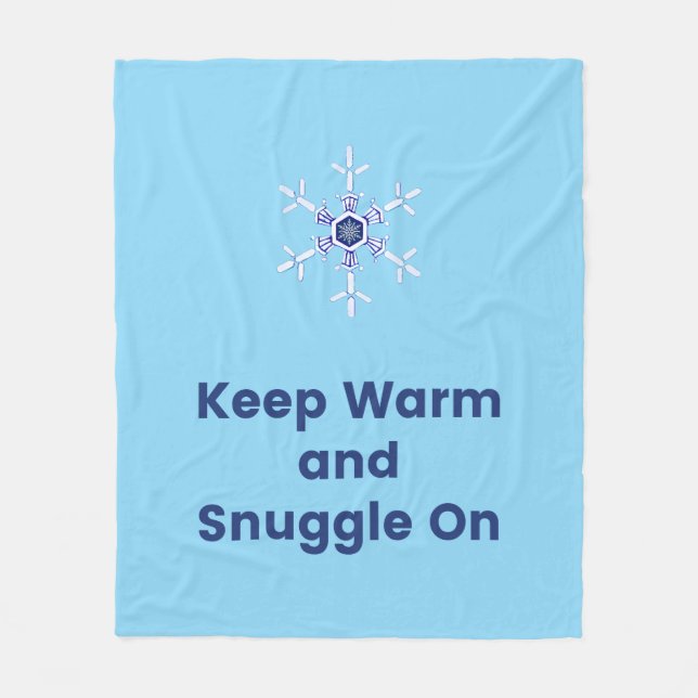 Keep warm and snuggle on throw fleecefilt (Framsidan)