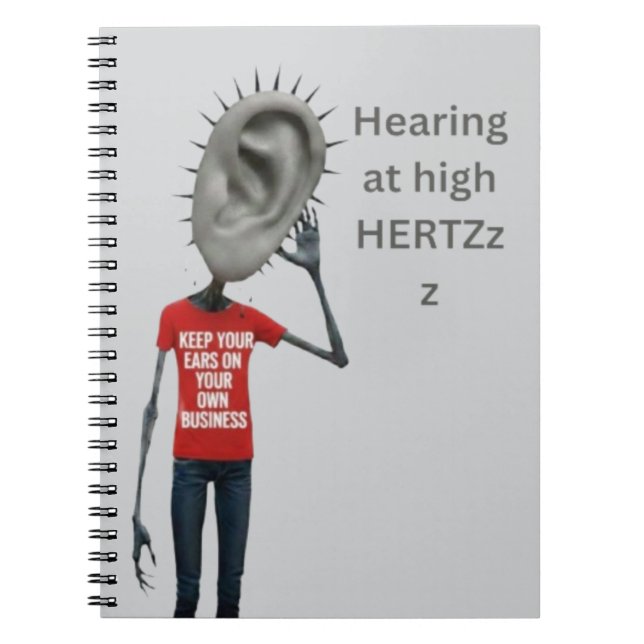 Keep your ears on your own business anteckningsbok (Framsidan)