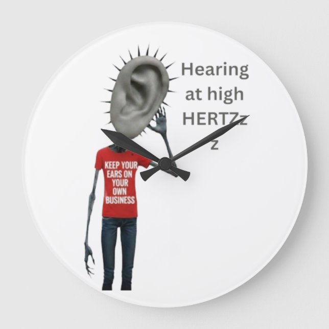 Keep your ears on your own business stor klocka (Framsida)