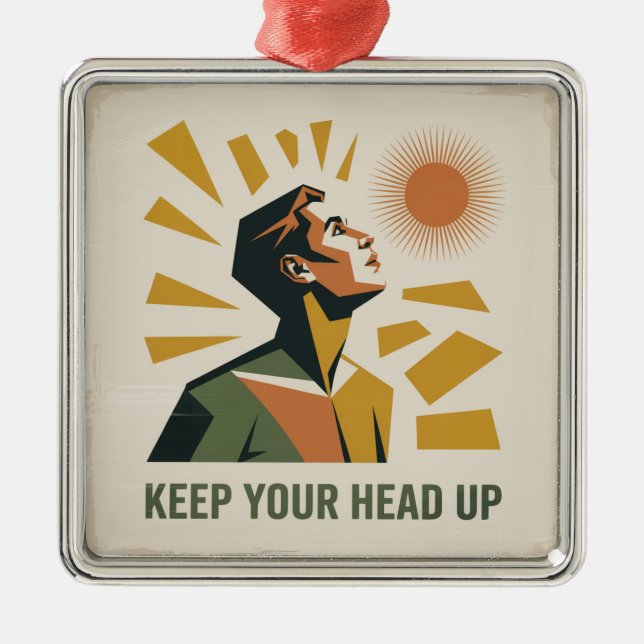Keep Your Head Up Julgransprydnad Metall (Framsidan)