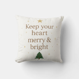 Keep Your Heart Merry & Bright – Cozy Holiday  Kudde